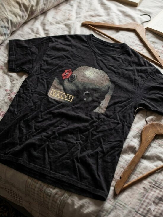 Valve Vintage Gaming Tee Half Life Portal Half Life Portal Steam Graphic Shirt